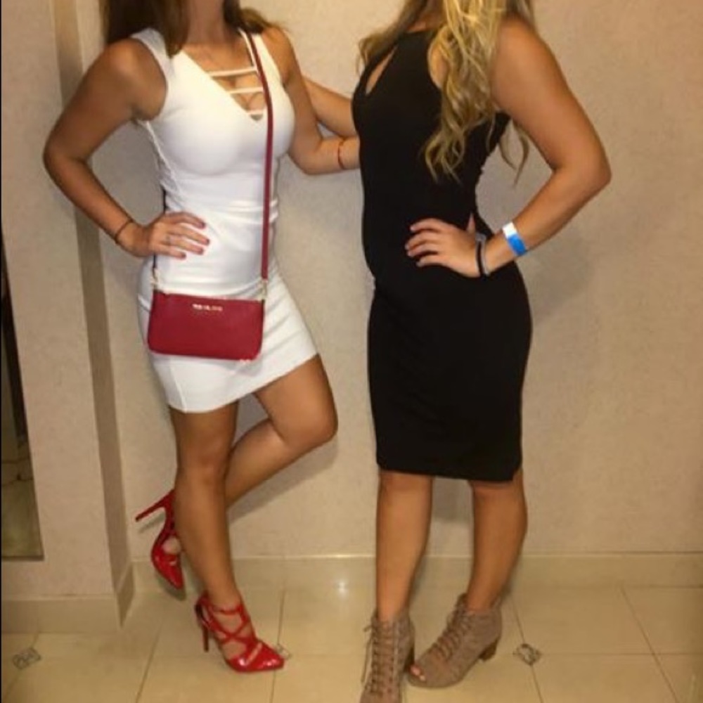 White Sexy Strappy Dress